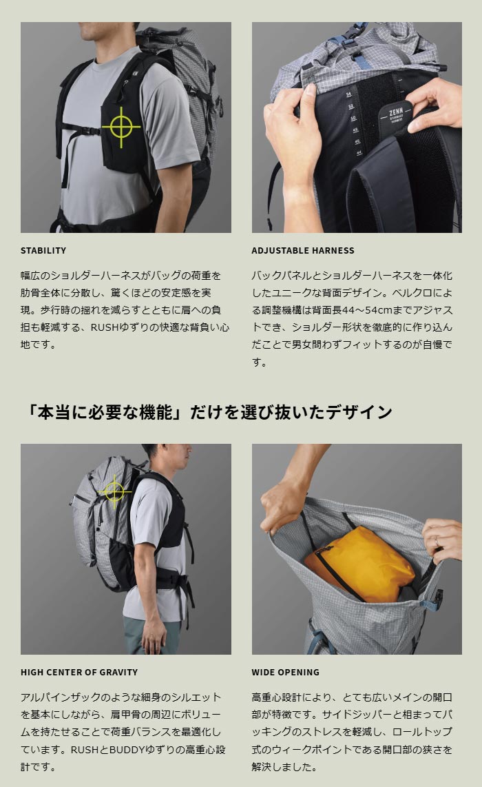 パーゴワークス ゼン35 pworksHP502 リュック ZENN35 ザック